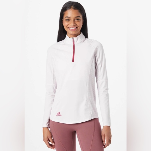 adidas Originals Sweaters - NWT Adidas Golf Ladies HEAT.RDY Mock Long Sleeve Pullover Polo With Mesh Venting